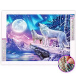 Broderie Diamant Loup Blanc - Vignette | My Diamond Painting