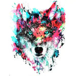 Broderie Diamant Loup Coloré - Vignette | My Diamond Painting
