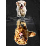 Broderie Diamant Reflet Chien - Vignette | My Diamond Painting