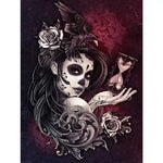 Broderie Diamant Tête de Mort Femme - Vignette | My Diamond Painting