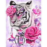 Diamond Painting Tigre avec Rose | My Diamond Painting