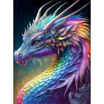 Broderie Diamant Tête de Dragon