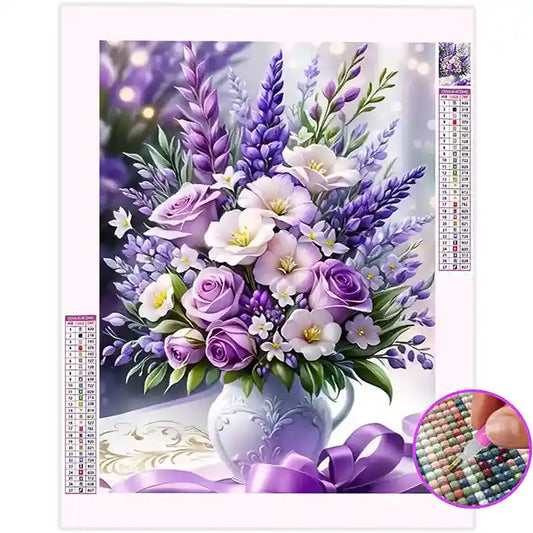 Broderie Diamant Bouquet de Fleurs
