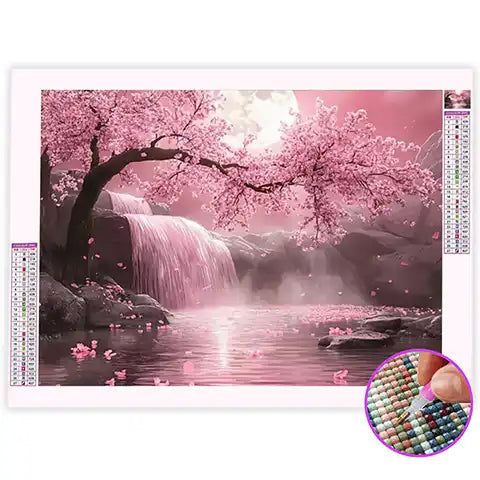 Broderie Diamant Cascade