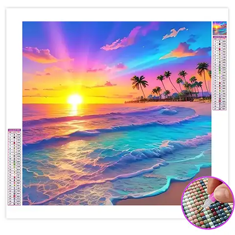 Broderie Diamant Plage