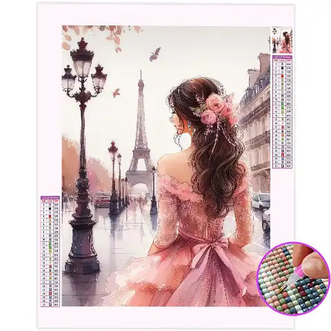 Broderie Diamant Portrait Paris