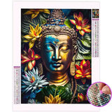 Broderie Diamant Tête de Bouddha