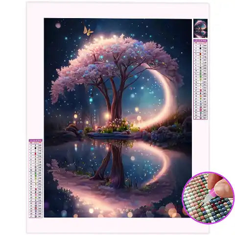 Broderie Diamant Arbre de Rêve