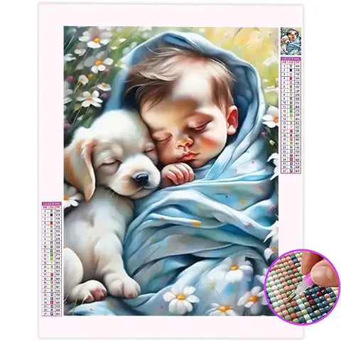 Broderie Diamant Bébé