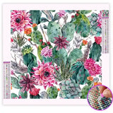 Broderie Diamant Cactus