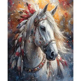 Broderie Diamant Cheval Indien