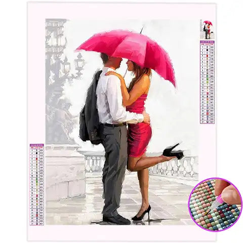 Broderie Diamant Parapluie