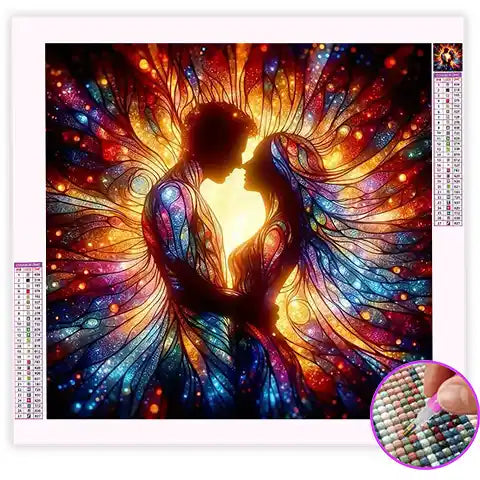 Broderie Diamant Couple