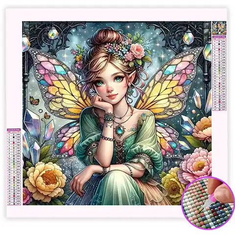 Broderie Diamant Fée