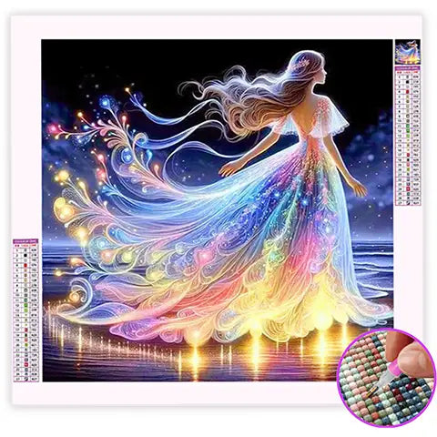 Broderie Diamant Femme Grande Robe