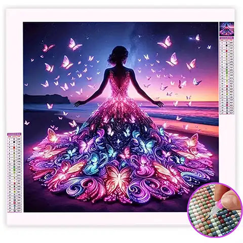 Broderie Diamant Femme Papillon