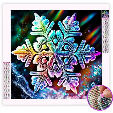 Broderie Diamant Flocon de Neige