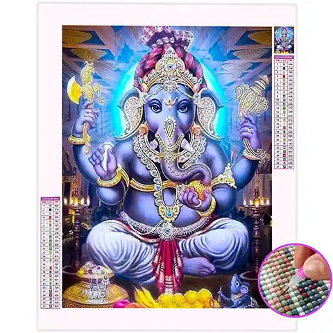 Broderie Diamant Ganesh