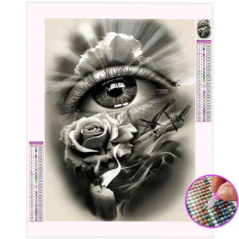 Broderie Diamant Œil