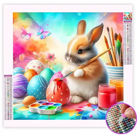 Broderie Diamant Pâque