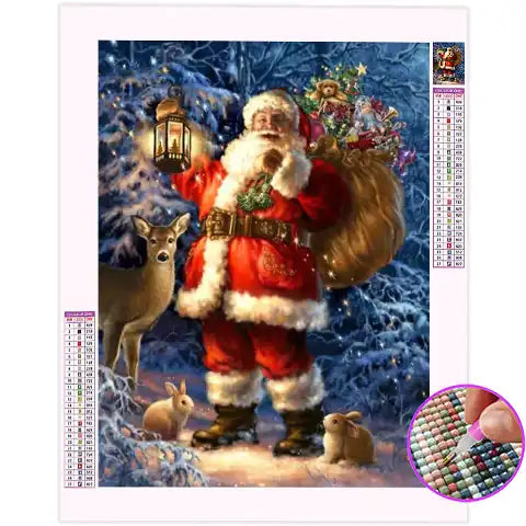 Broderie Diamant Père Noël