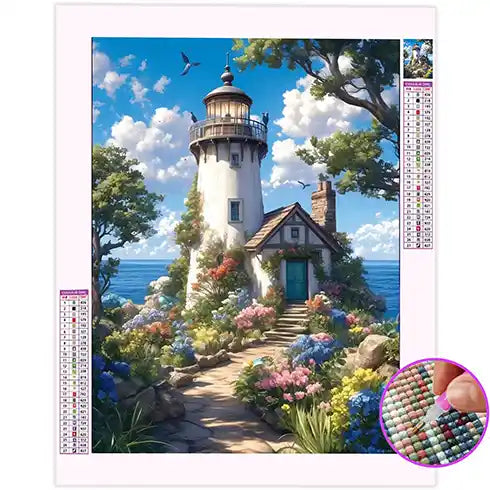 Broderie Diamant Phare