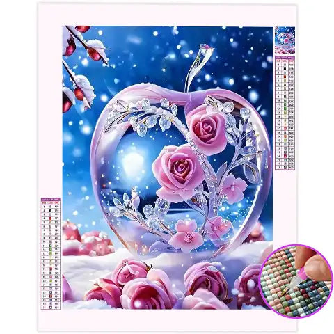 Broderie Diamant Pomme de Cristal