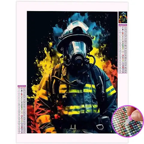 YRTMHU Kit De Peinture Diamant 5D à Faire Soi-même - Pour Adultes Et Enfants - Motif Camion De Pompiers - Point De Croix - Strass - Broderie - Peinture Pour Décoration Murale - 30 X 40 Cm