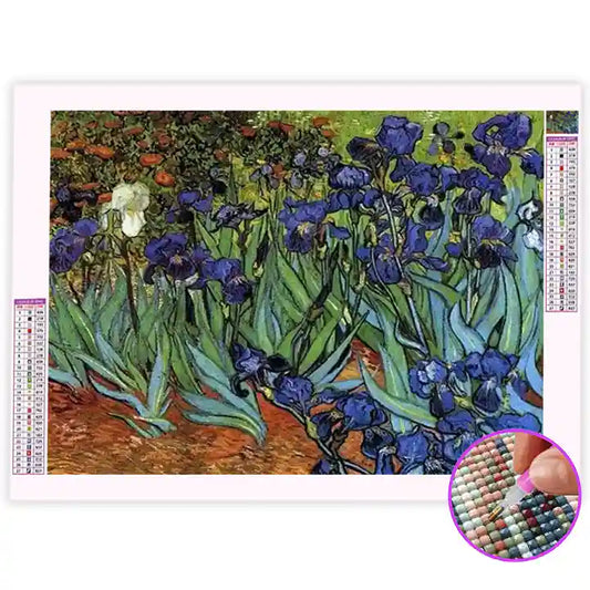 Broderie Diamant Van Gogh Iris