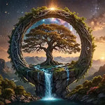 Broderie Diamant Arbre Magique