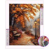 Broderie Diamant Automne
