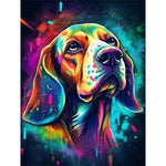Broderie Diamant Beagle