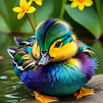 Broderie Diamant Canard
