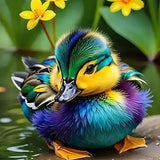 Broderie Diamant Canard