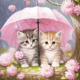 Broderie Diamant Chaton Parapluie