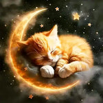 Broderie Diamant Chaton Roux