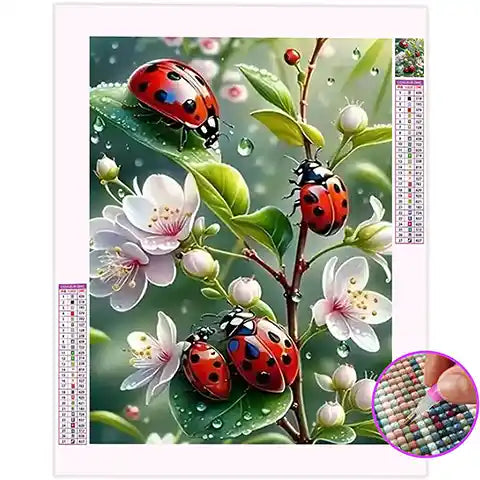 Broderie Diamant Coccinelle