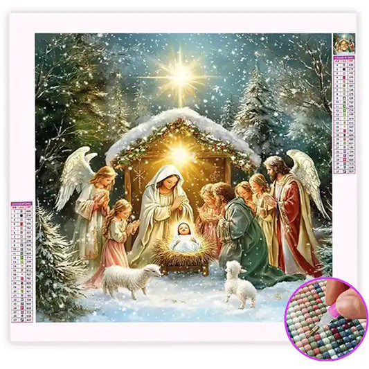 Broderie Diamant Crèche