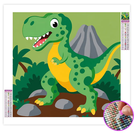 Diamond Painting Enfant Dinosaure