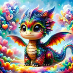 Broderie Diamant Dragon Mignon