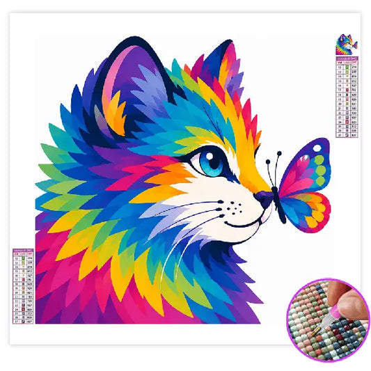 Diamond Painting Enfant Chat
