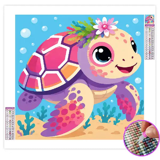 Diamond Painting Enfant Tortue