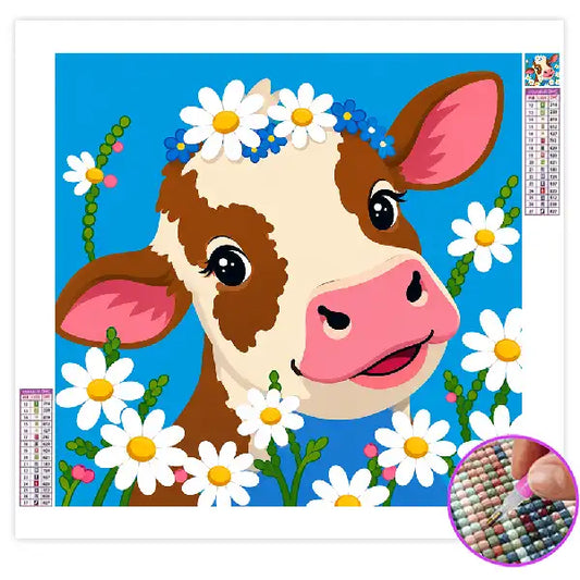 Diamond Painting Enfant Vache
