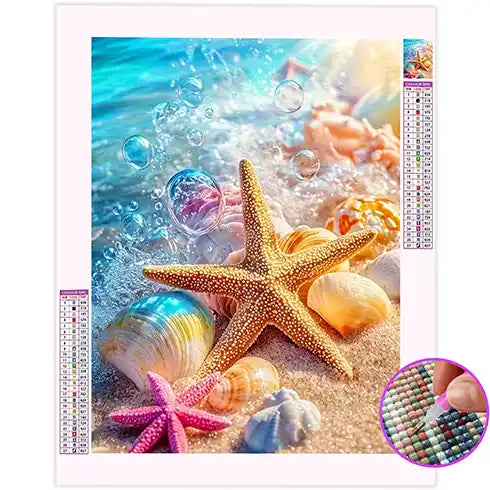Broderie Diamant Etoile de Mer