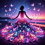 Broderie Diamant Femme Papillon