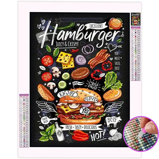 Broderie Diamant Hamburger