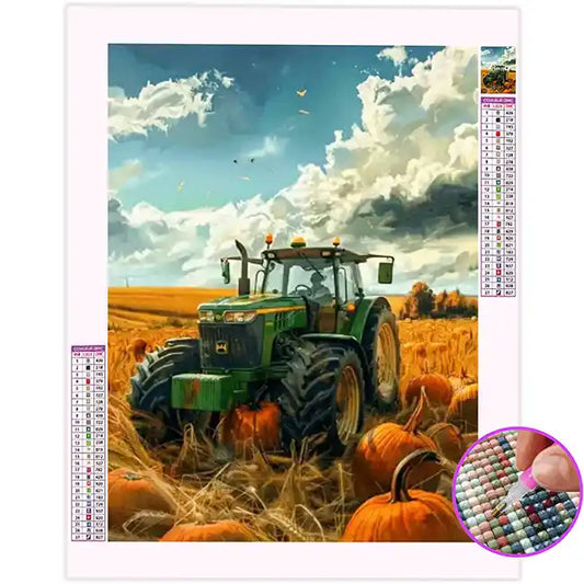 Broderie Diamant John Deere