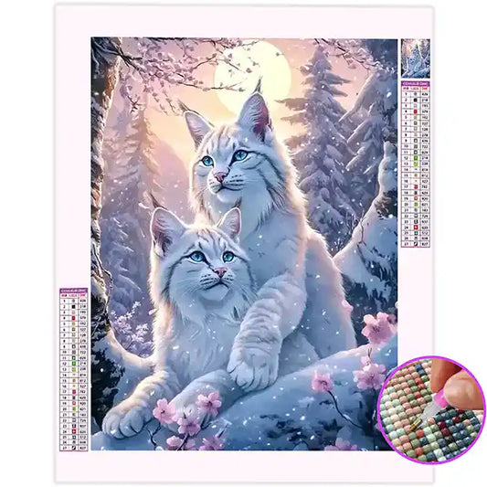 Broderie Diamant Lynx