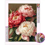 Broderie Diamant Pivoine