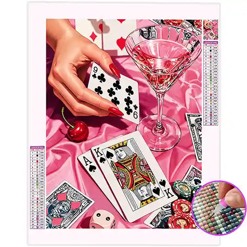 Broderie Diamant Poker